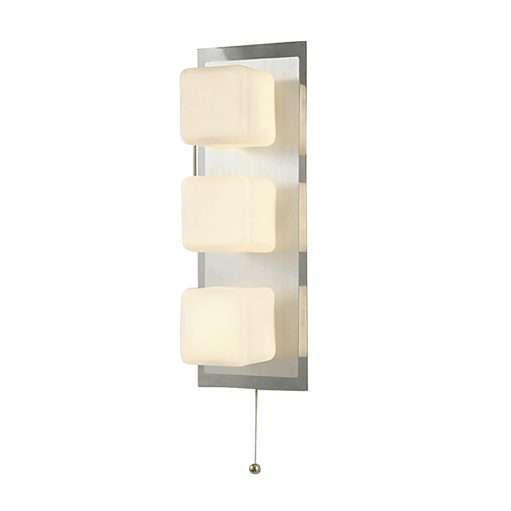 IL20381  Cube IP44 Switched Wall Lamp 3 Light